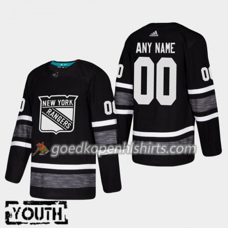 New York Rangers Custom 2019 All-Star Adidas Zwart Authentic Shirt - Kinderen